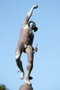 PORT LYMPNE, KENT/UK -AUGUST 13 : Statue of Hermes in Port Lympne Mansion Gardens in Kent UK on August 13, 2014