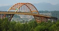 Port Mann bridge in summer