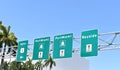 Port of Miami Highway Directional Sign in Miami Florida