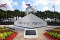 Port Miami monument Downtown Miami