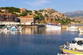 Port of Mithymna, Lesbos island, Greece Royalty Free Stock Photo