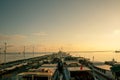 Port of Muara Angke in the dawn, North Jakarta Royalty Free Stock Photo