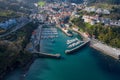 Port of Mutriku aerial view, Gipuzkoa Royalty Free Stock Photo