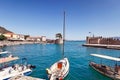 The port of Nafpaktos, Greece Royalty Free Stock Photo