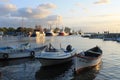 Port of Nessebar Bulgaria at sunset