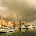 Port of Nice after the storm