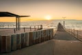 Port Noarlunga jetty at sunset Royalty Free Stock Photo