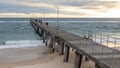 The port noarlunga jetty at sunset in south australia on April 19th 2021 Royalty Free Stock Photo
