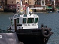 Passages, small motorboat to cross the river tourists 3 Royalty Free Stock Photo