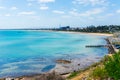 Port Phillip Bay and foreshore in Frankston, Melbourne Royalty Free Stock Photo