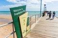 Port Phillip Bay and foreshore in Frankston, Melbourne Royalty Free Stock Photo