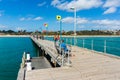 Port Phillip Bay and foreshore in Frankston, Melbourne Royalty Free Stock Photo