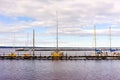 Port pier in the city of Petrozavodsk.