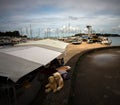 In the port of Porec. Croatia. Royalty Free Stock Photo