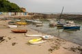 Port Racine near Auderville, Normandy France low tide Royalty Free Stock Photo