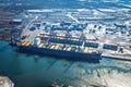 The Paris II unloading containers at the Howland Hook Marine Terminal - GCT New York