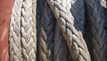 Port rope. Mooring rope. Rope for fastening ships and cargo