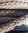 Port rope. Mooring . Rope for fastening ships and cargo