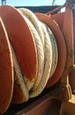 Port rope. Mooring rope. Rope for fastening ships