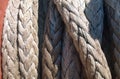 Port rope. Mooring rope. Rope for fastening ships