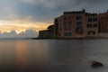 The port of Saint-Tropez, France photographed in the early morning