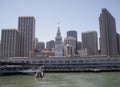 Port of San Francisco Ferry building and cityscape Royalty Free Stock Photo