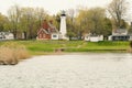 Port Sanilac Lighthouse, built in 1886 Royalty Free Stock Photo