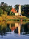Port Sanilac Lighthouse Port Sanilac on Lake Huron Michigan Royalty Free Stock Photo