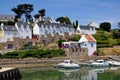 Port of Sauzon at Belle Ile in France Royalty Free Stock Photo