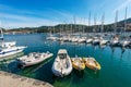 Port of the small Lerici Town - Tourist resort in the Gulf of La Spezia Liguria Italy