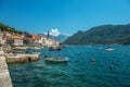 Port in the small tourist town of Perast, Kotor Bay