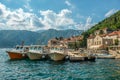 Port in the small tourist town of Perast, Kotor Bay