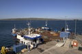 The port at St Margaret`s Hope in Orkney, Scotland Royalty Free Stock Photo