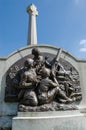 Port Sunlight model village war memorial. Royalty Free Stock Photo