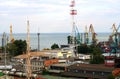 The port of Taganrog. Royalty Free Stock Photo