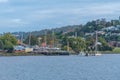 Port at Tamar river in Launceston, Australia