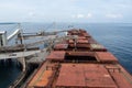 loading of cape size bulk carrier by shore shooters