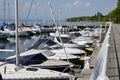 Port of Thonon les Bains in France Royalty Free Stock Photo