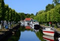 Port in the Town Aurich, Lower Saxony Royalty Free Stock Photo