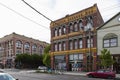 Port Townsend Victorian Square shopping arcade Royalty Free Stock Photo