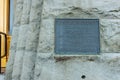 Historic Plaque at the Entrance of the Jefferson County Courthouse in Port Townsend, Washington, USA