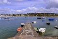 Port of TrÃÂ©gastel in France Royalty Free Stock Photo