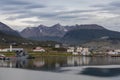 Port of Ushuaia, capital of Tierra del Fuego, southernmost city in the world, Argentina. Royalty Free Stock Photo