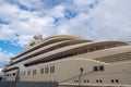 Luxury yachts at Port Vell marina, Barcelona, Spain.