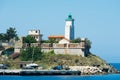 Port Vendres lighthouse Royalty Free Stock Photo