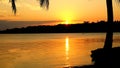 Sunset Scene on Port Vila Harbour in Vanuatu. Royalty Free Stock Photo