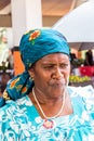 Woman shopper on Port Vila market