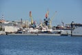 Port of Vladivostok Golden Horn Bay Floating dock Royalty Free Stock Photo