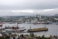 Port of Vladivostok. Golden Horn Bay. Royalty Free Stock Photo