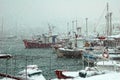 The port of Volos Greece